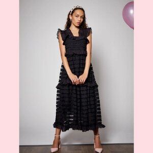 Sister Jane Black Rumba Ruffle Tiered Dress